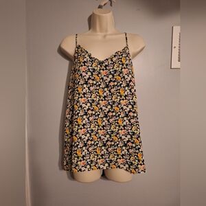 LOFT Navy Floral Print Camisole